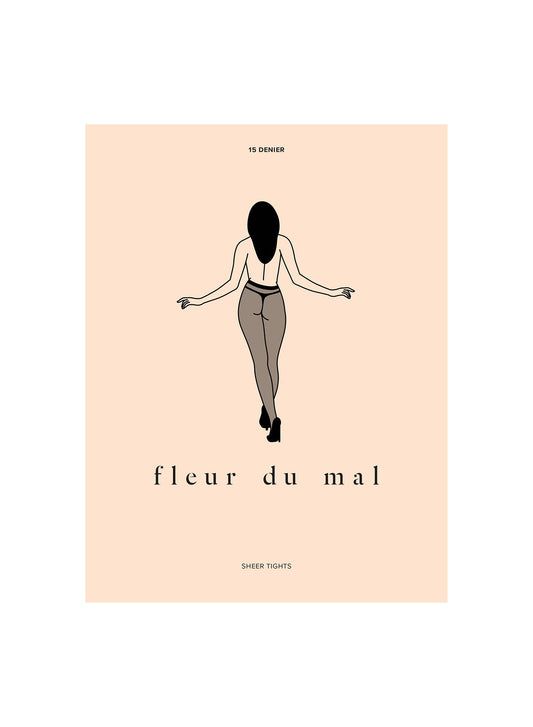 Fleur du Mal Black Sheer Tights