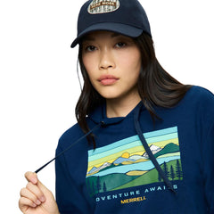 Merrell | Await Adventure Semi-Cropped Graphic Hoody - Tops