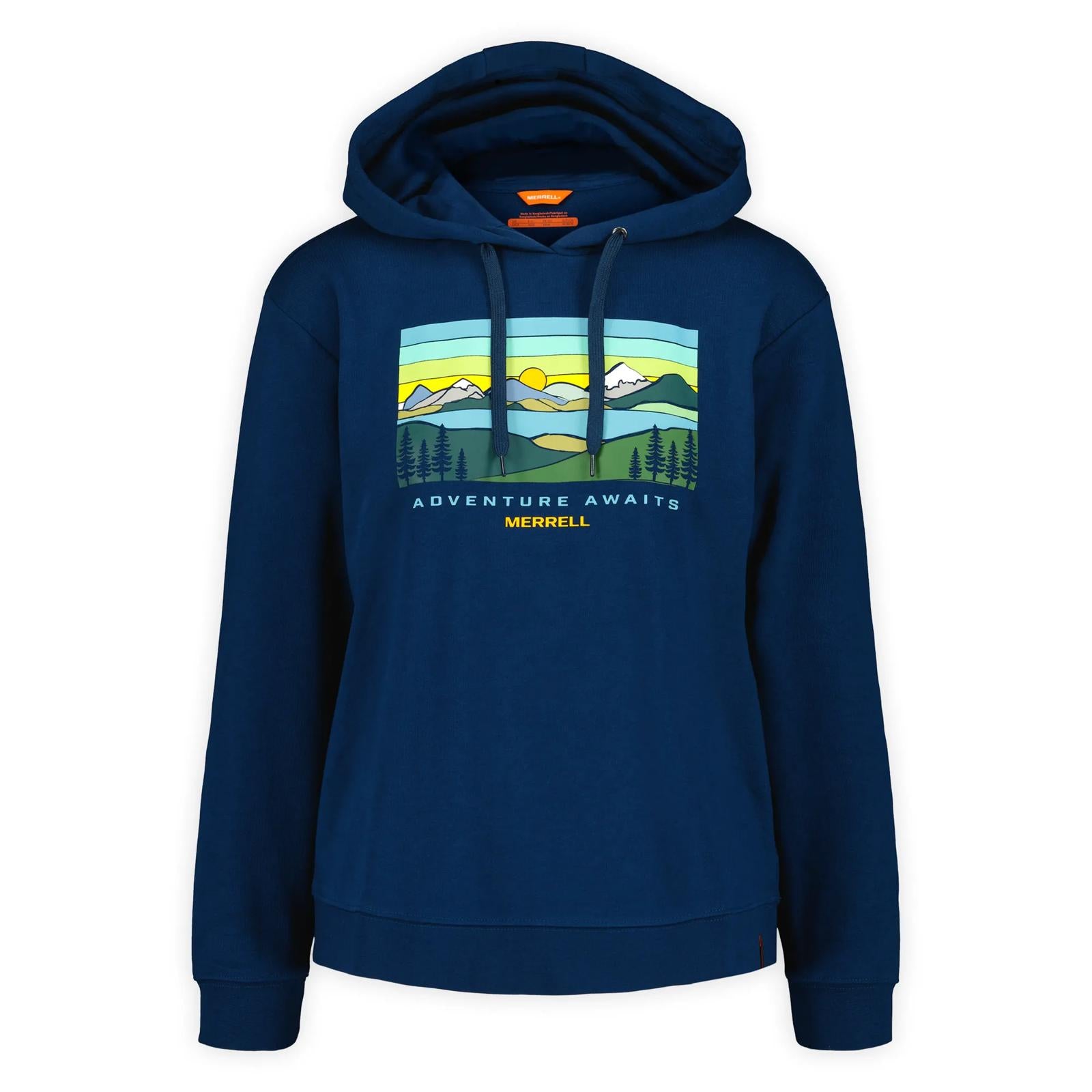 Merrell | Await Adventure Semi-Cropped Graphic Hoody - Tops