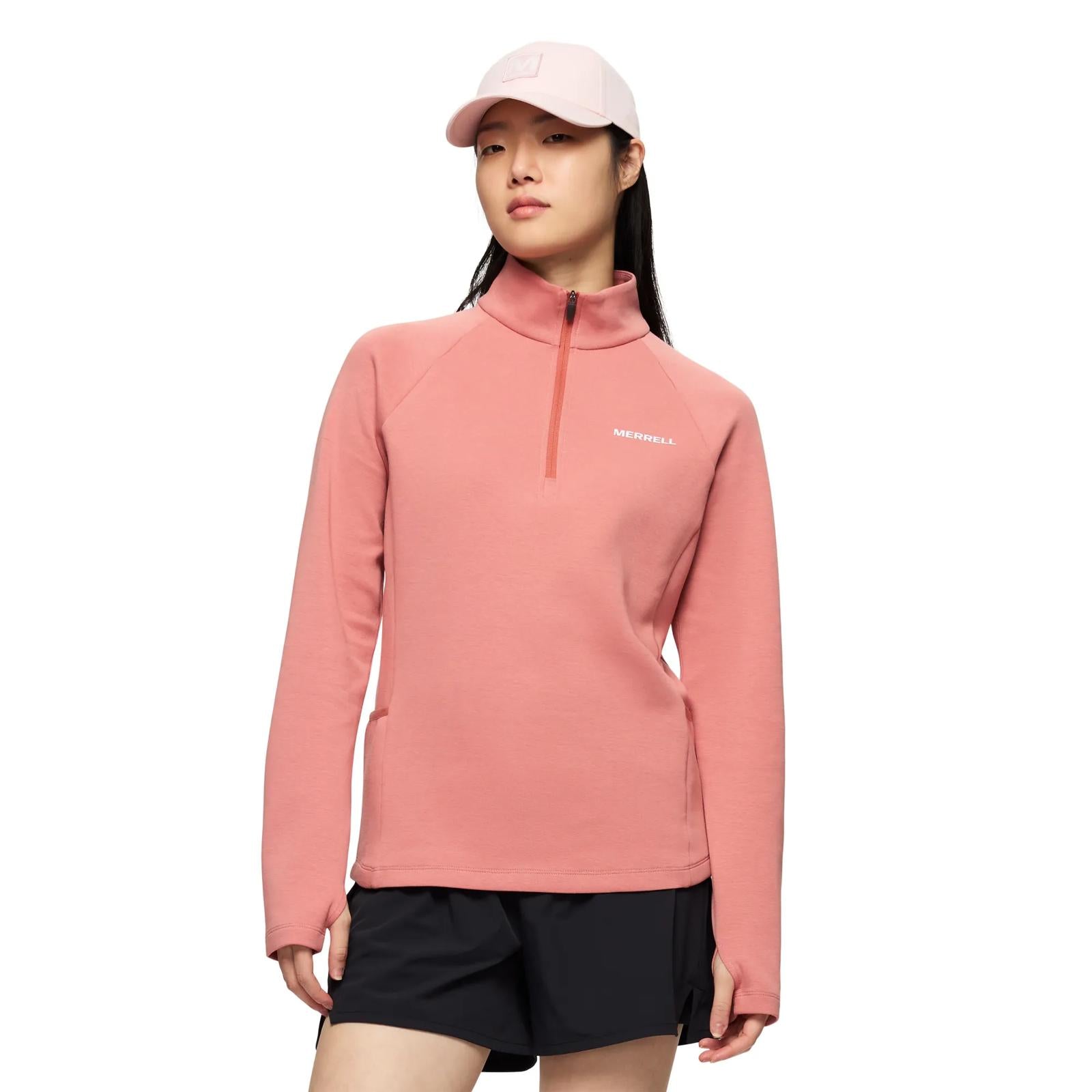 Merrell | Riley Quarter Zip Mid Layer - Tops