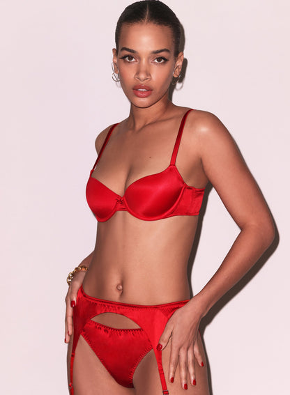 Fleur du Mal Rouge Seamless Luxe Balconette Bra