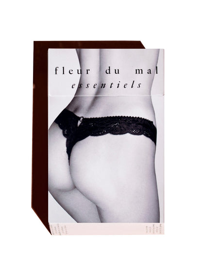 Fleur du Mal Ivory Charlotte Lace Seamless Thong