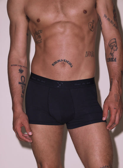Fleur du Mal Black Men's Boxer Brief